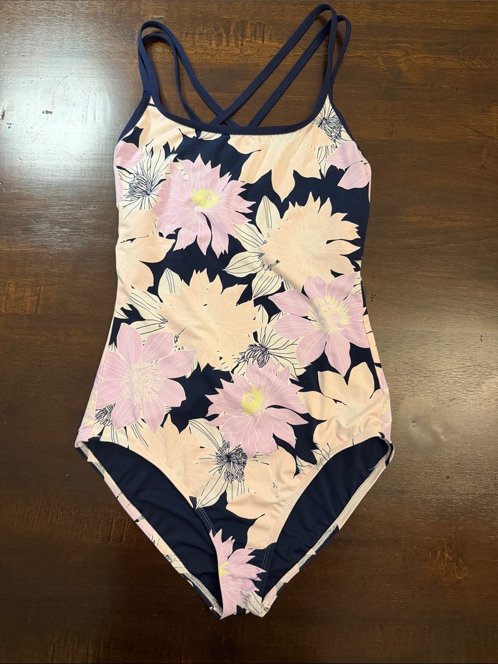 Woman’s Navy Floral One-Piece Swimsuit